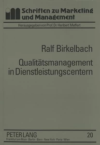 Title: Qualitätsmanagement in Dienstleistungscentern