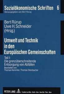Titel: Umwelt und Technik in den Europäischen Gemeinschaften