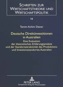 Titel: Deutsche Direktinvestitionen in Australien
