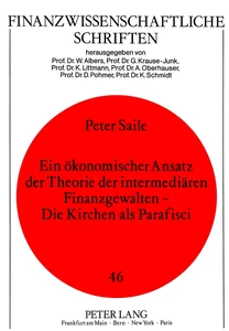 Title: Ein ökonomischer Ansatz der Theorie der intermediären Finanzgewalten - Die Kirchen als Parafisci