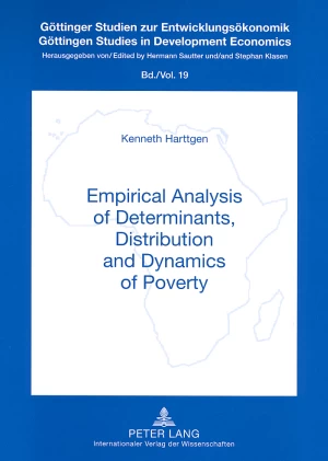 Title: Empirical Analysis of Determinants, Distribution and Dynamics of Poverty