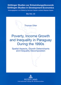 Title: Poverty, Income Growth and Inequality in Paraguay During the 1990s