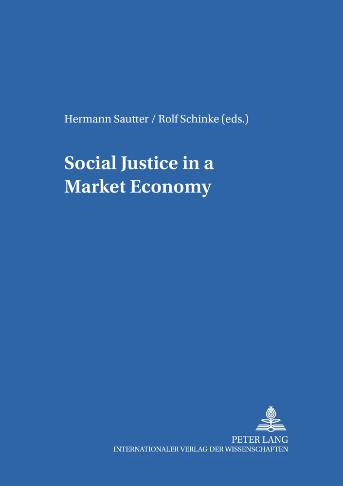 Title: Social Justice in a Market Economy