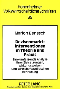 Title: Devisenmarktinterventionen in Theorie und Praxis