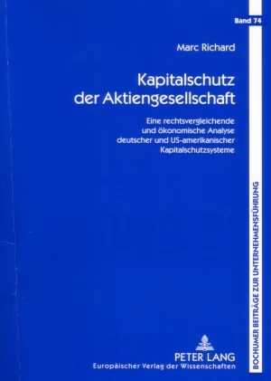 Title: Kapitalschutz der Aktiengesellschaft