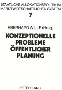 Title: Konzeptionelle Probleme öffentlicher Planung