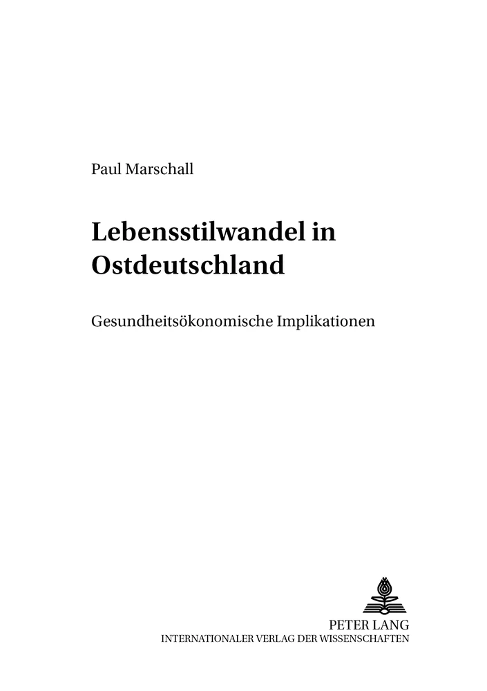 Titel: Lebensstilwandel in Ostdeutschland