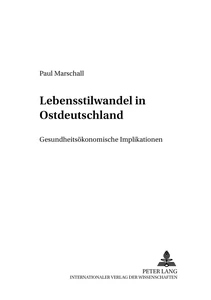 Title: Lebensstilwandel in Ostdeutschland