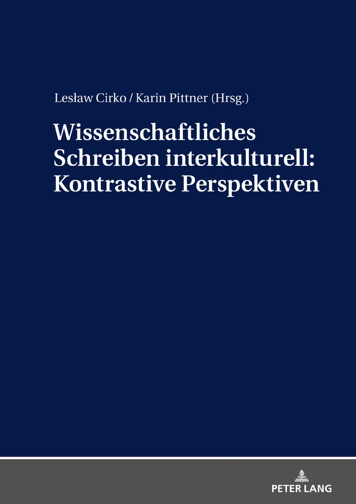 Title: Wissenschaftliches Schreiben interkulturell: Kontrastive Perspektiven