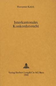 Title: Interkantonales Konkordatsrecht