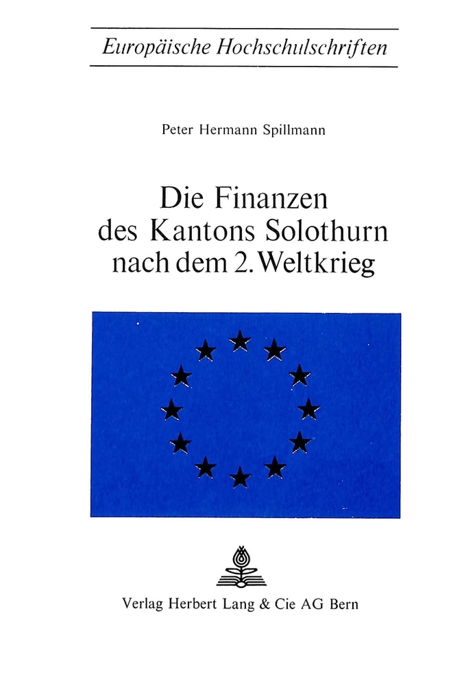 Titel: Die Finanzen des Kantons Solothurn nach dem 2. Weltkrieg