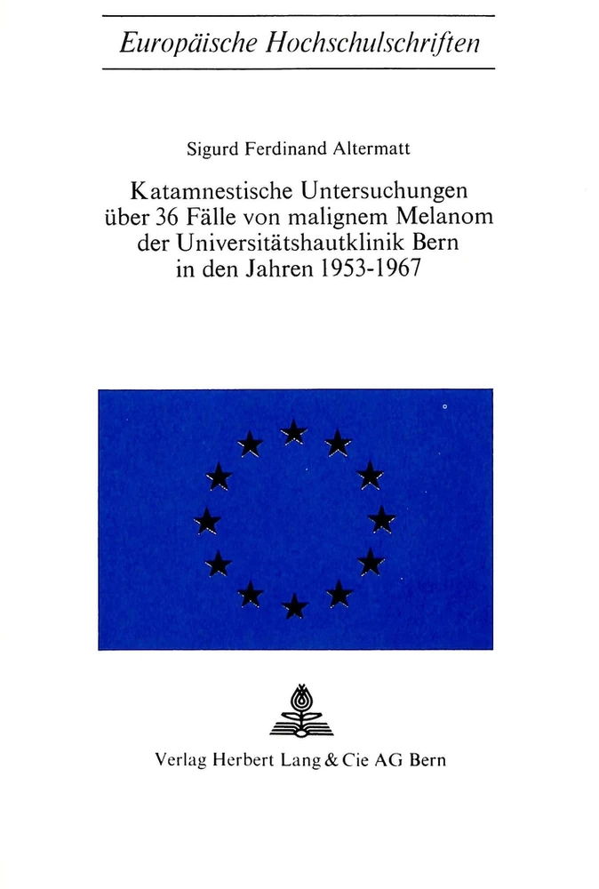 Titel: Katamnestische Untersuchungen über 36 Fälle von malignem Melanom der Universitätshautklinik Bern in den Jahren 1953-1967