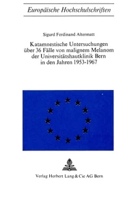 Title: Katamnestische Untersuchungen über 36 Fälle von malignem Melanom der Universitätshautklinik Bern in den Jahren 1953-1967