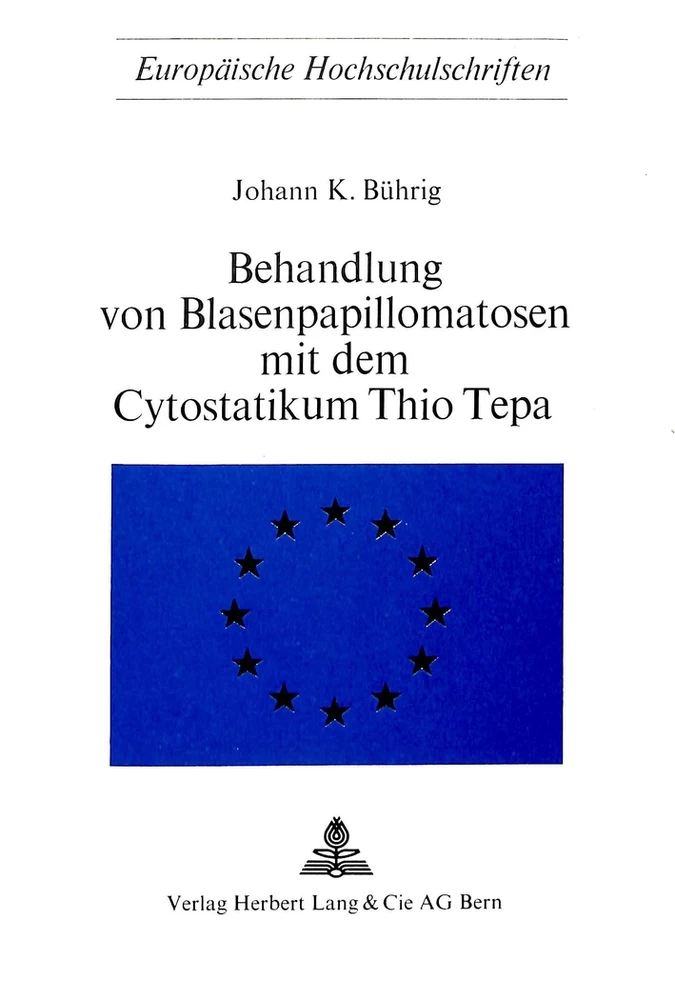 Titel: Behandlung von Blasenpapillomatosen mit dem Cytostatikum Thio Tepa