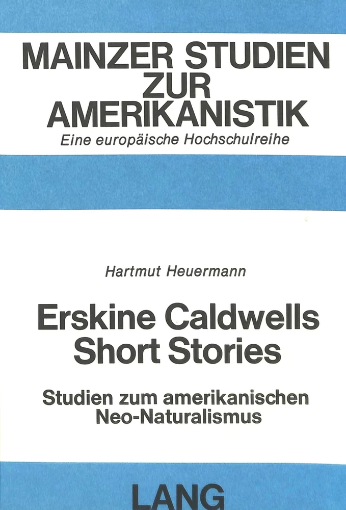 Titel: Erskine Caldwells Short Stories