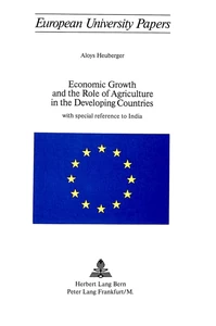 Title: Economic Growth and the Role of Agriculture in the Developing Countries