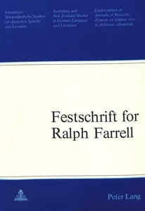 Title: Festschrift for Ralph Farrell