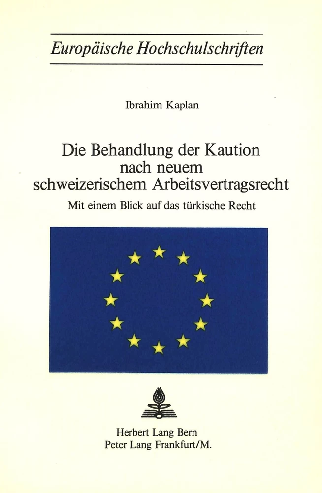 Titel: Die Behandlung der Kaution nach neuem schweizerischem Arbeitsvertragsrecht