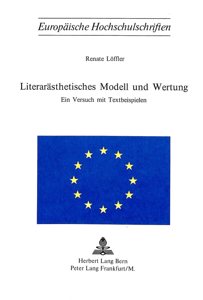 Titel: Literarästhetisches Modell und Wertung