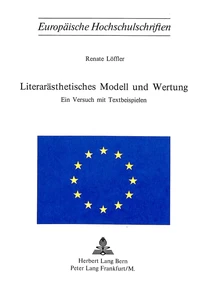 Title: Literarästhetisches Modell und Wertung