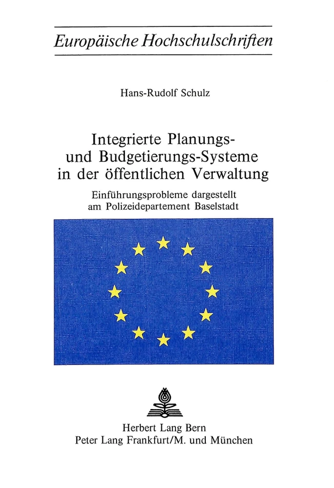 Title: Integrierte Planungs- und Budgetierungs-Systeme in der öffentlichen Verwaltung