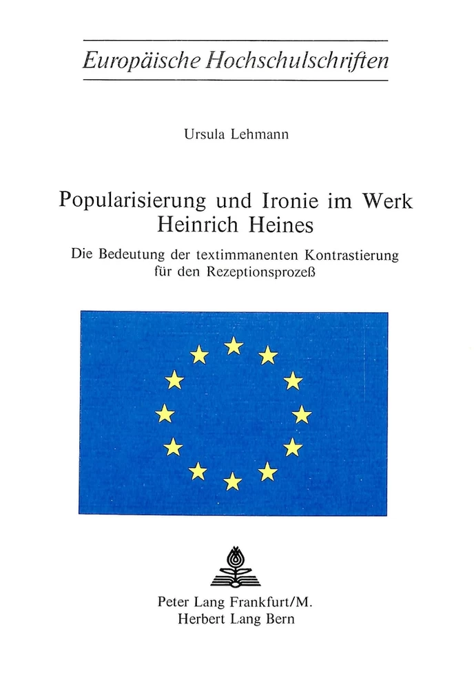 Title: Popularisierung und Ironie im Werk Heinrich Heines