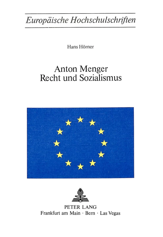 Title: Anton Menger- Recht und Sozialismus