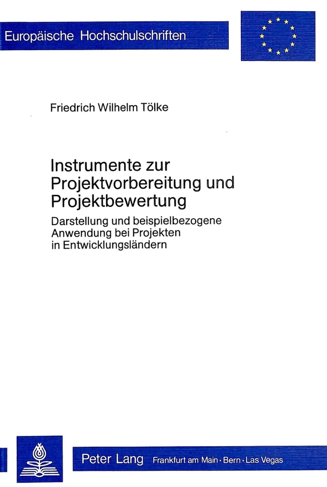 Titel: Instrumente zur Projektvorbereitung und Projektbewertung