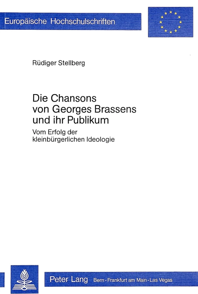 Titel: Die Chansons von Georges Brassens und ihr Publikum