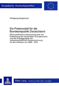 Titel: Ein Preismodell für die Bundesrepublik Deutschland