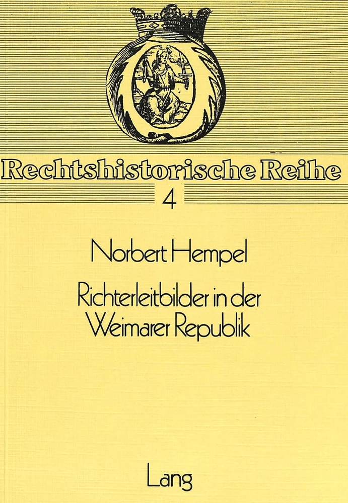 Titel: Richterleitbilder in der Weimarer Republik