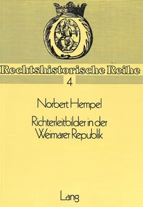 Title: Richterleitbilder in der Weimarer Republik