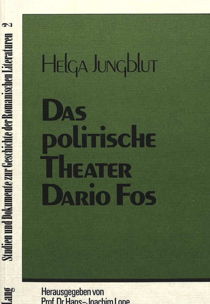 Title: Das politische Theater Dario Fos