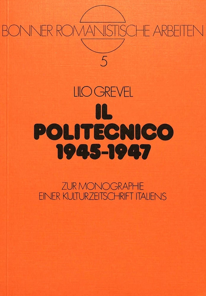 Title: Il politecnico 1945-1947