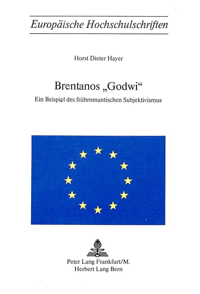 Titel: Brentanos «Godwi»