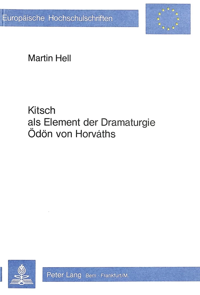 Titel: Kitsch als Element der Dramaturgie Ödön von Horváths
