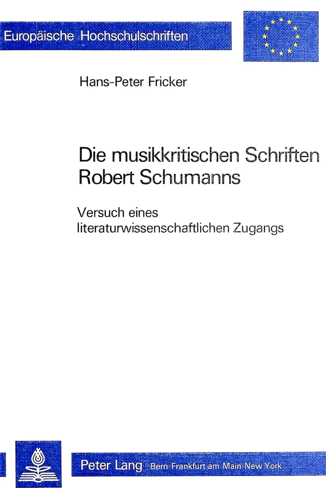 Titel: Die musikkritischen Schriften Robert Schumanns