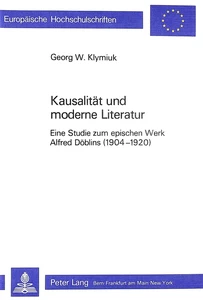 Title: Kausalität und Moderne Literatur