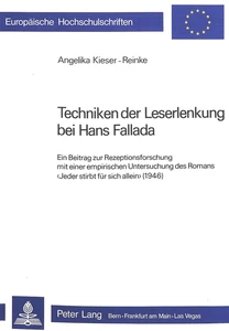 Title: Techniken der Leserlenkung bei Hans Fallada