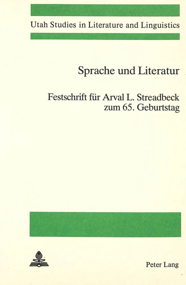Title: Sprache und Literatur