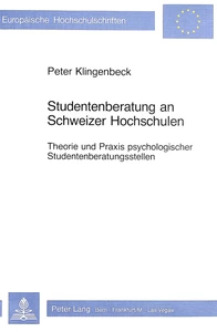Title: Studentenberatung an Schweizer Hochschulen