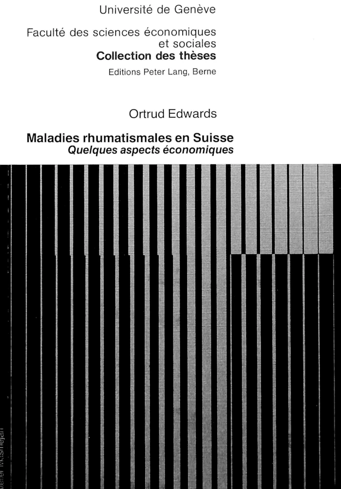Titre: Maladies rhumatismales en Suisse