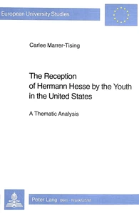 Title: The Reception of Hermann Hesse by the Youth in the United States