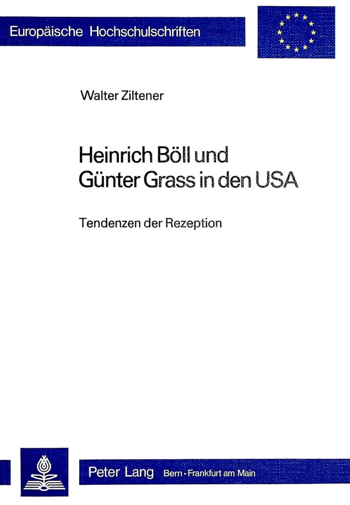 Titel: Heinrich Böll und Günter Grass in den USA