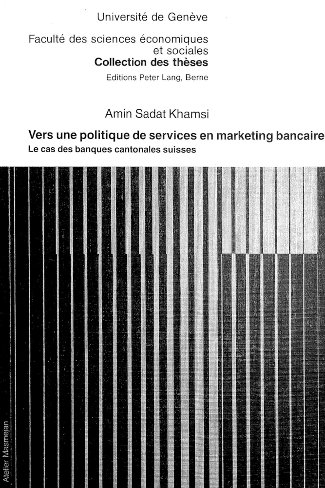 Title: Vers une politique de services en marketing bancaire