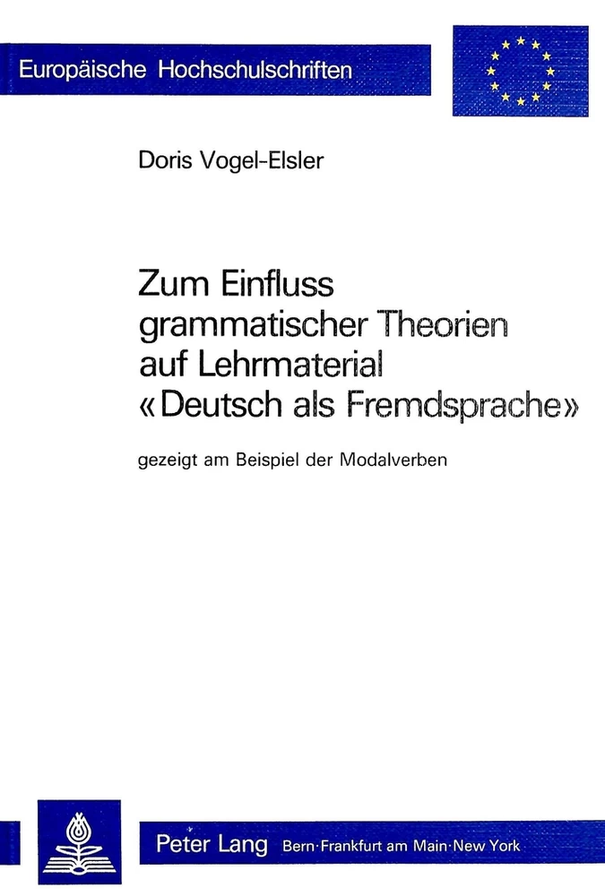 Titel: Zum Einfluss grammatischer Theorien auf Lehrmaterial «Deutsch als Fremdsprache»