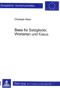 Title: Basis für Satzglieder, Wortarten und Kasus