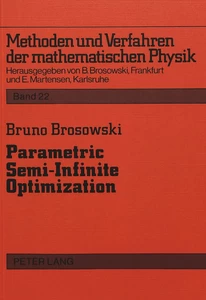 Titel: Parametric Semi-Infinite Optimization