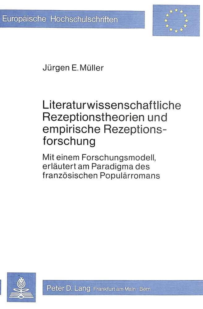 Titel: Literaturwissenschaftliche Rezeptionstheorien und empirische Rezeptionsforschung