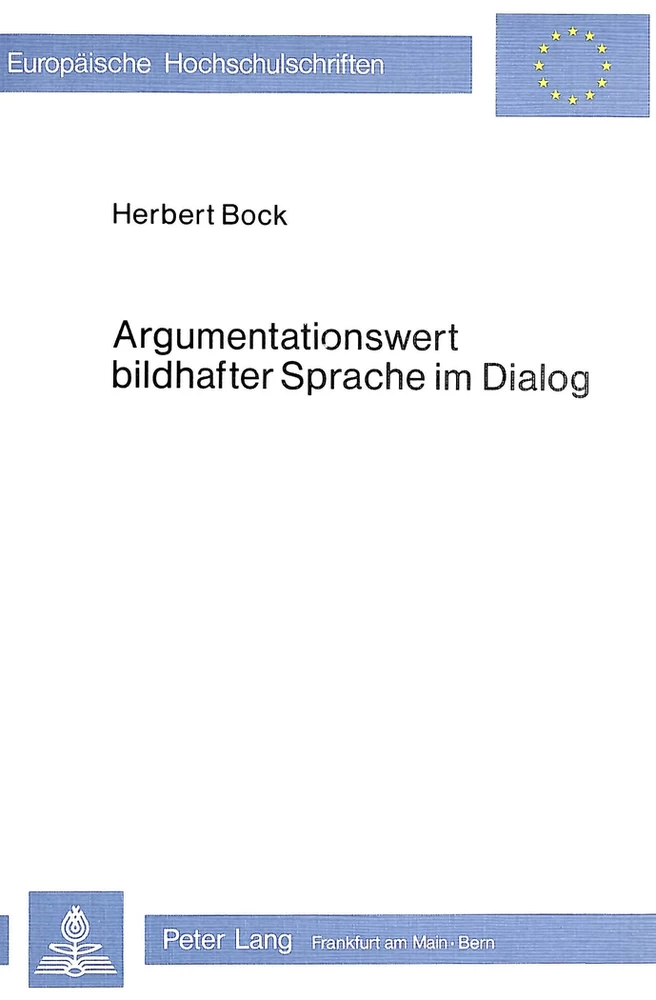 Title: Argumentationswert bildhafter Sprache im Dialog